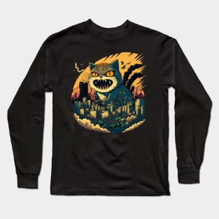 Angry Catzilla Long Sleeve T-Shirt